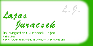 lajos juracsek business card